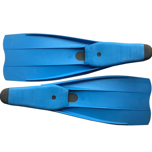 Cressi-Sub Free Frog Long Blade Fins Blue and Black - Picture 2 of 5
